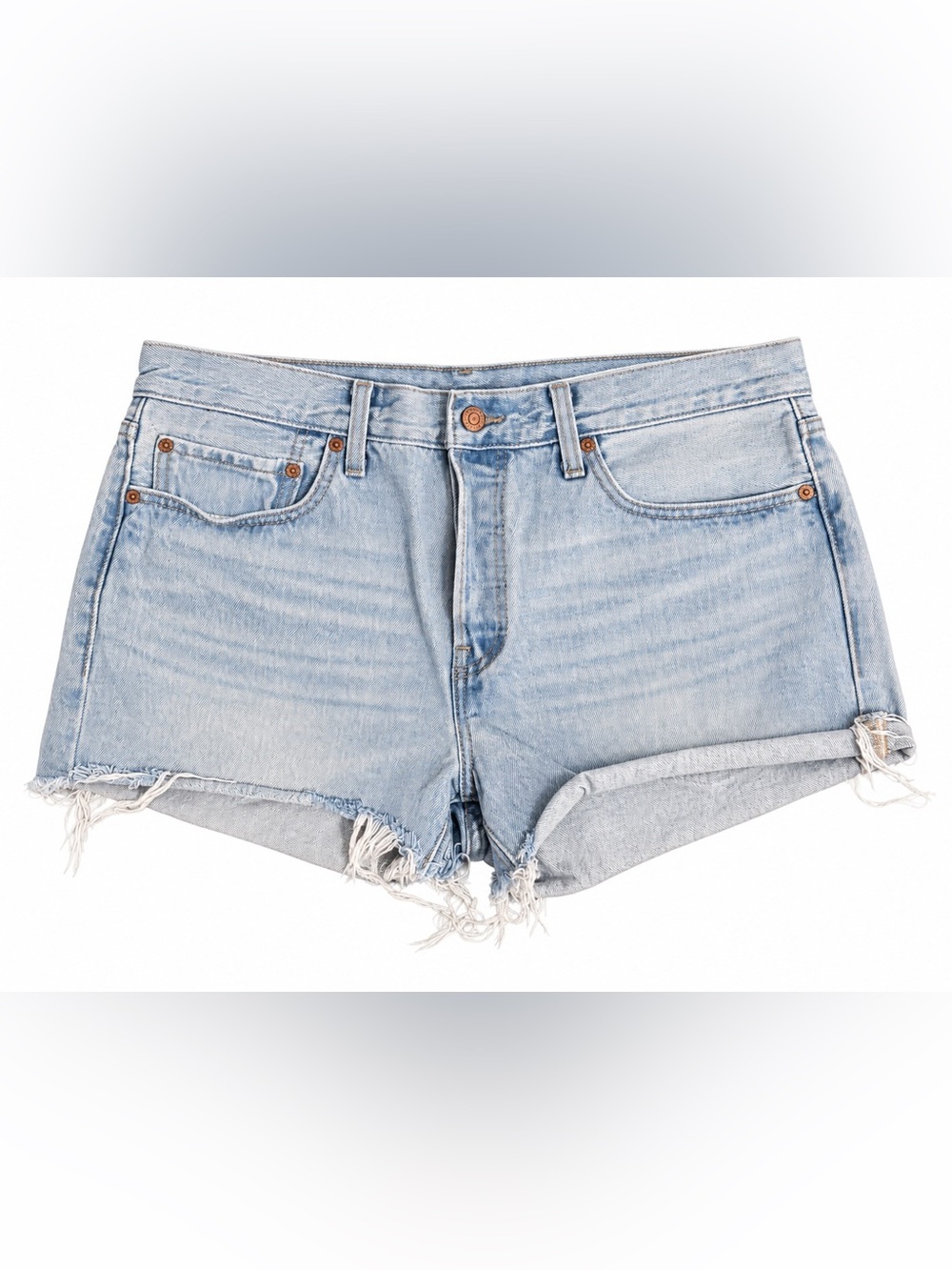 Levi's Light Wash Denim Cutoff Shorts